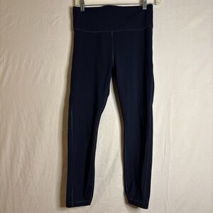 Athleta Ultimate Stash Pocket 7/8 Tight Navy Blue Size Small Stretch Active